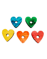 Pine Hearts Mix Color (10 stuks)