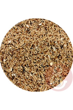 Dit basis zaadmengsel is speciaal samengesteld voor de Grasparkiet. Deze mengeling heeft een variatie van 8 verschillende granen / zaden.