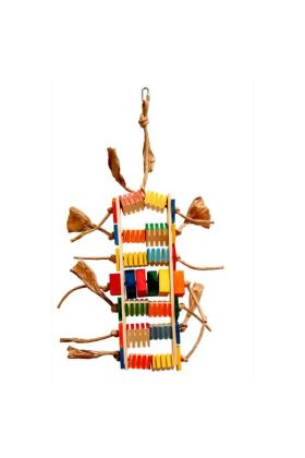 Deze Zoo-Max Groovy Bonzo Medium is een kleurrijk houten speeltje met de bekende Groovy Blocks.