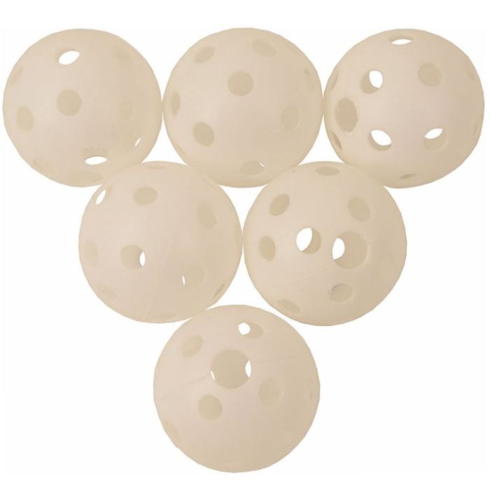 Deze plastic Wiffle Balls zijn geweldig als onderdeel voor het maken van eigen speelgoed.